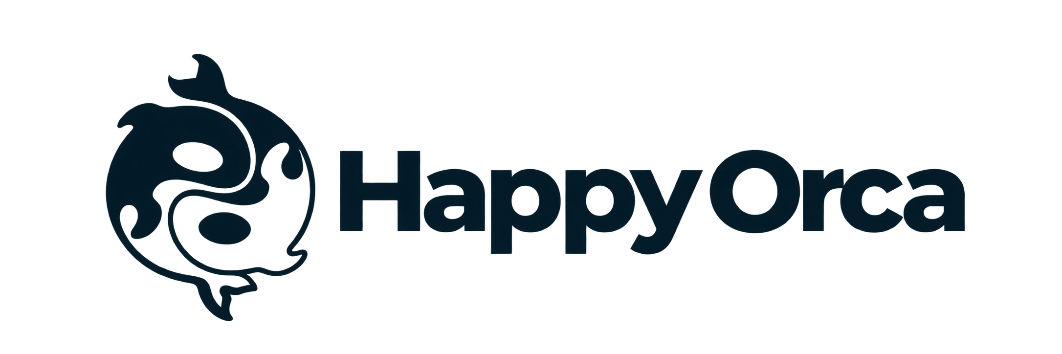 Happy Orca Logo Landscape